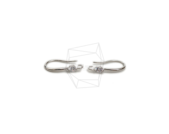 ERG-2205-R【2個入り】フックピアス,French Hook Earrings/8mm x 16mm 1枚目の画像