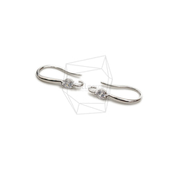ERG-2205-R【2個入り】フックピアス,French Hook Earrings/8mm x 16mm 2枚目の画像