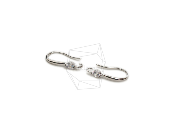 ERG-2205-R【2個入り】フックピアス,French Hook Earrings/8mm x 16mm 2枚目の画像