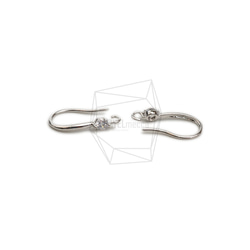 ERG-2205-R【2個入り】フックピアス,French Hook Earrings/8mm x 16mm 3枚目の画像