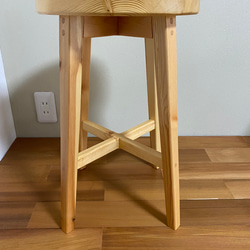 スツール・椅子（寄木装飾） 3枚目の画像