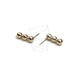 ERG-2211-G【2件】球柱耳環/4.8mm X 14.6mm 第3張的照片