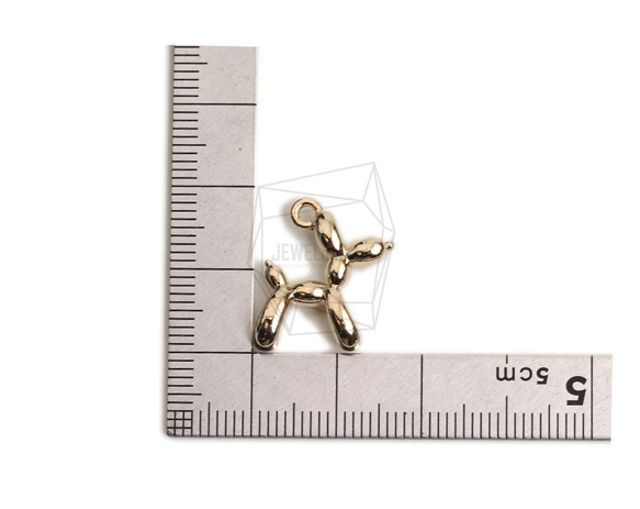 PDT-2640-G【2個入り】プードルバルーンペンダント,Poodle Puppy Balloon Pendant 5枚目の画像