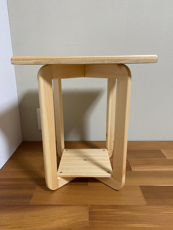サイドテーブル/飾り台（寄木装飾※寄木細工） 5枚目の画像
