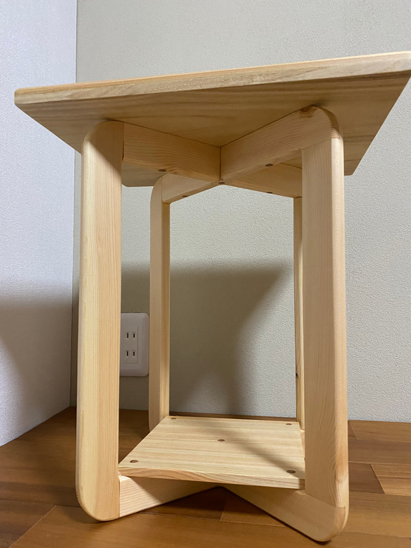サイドテーブル/飾り台（寄木装飾※寄木細工） 6枚目の画像