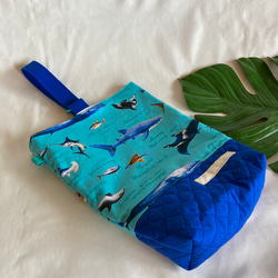 海の生き物☆レッスンバッグ☆靴袋セット☆クジラ☆サメ☆男の子