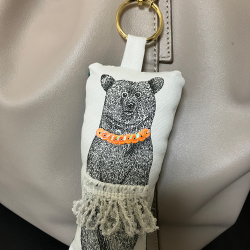 ドレスアップミニくま子♡のキーチェーン バッグチェーン バッグ