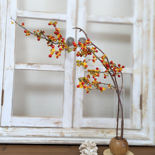 今が旬です！縁起の良い実もの！ツルウメモドキのドライフラワー 15