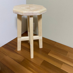 スツール・椅子（寄木装飾）【４色対応】 8枚目の画像