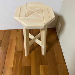 スツール・椅子（寄木装飾）【４色対応】 7枚目の画像