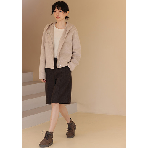 しーちゃんさん専用 archivio フード付きジャケット ベージュ S-size】CINDY / テーラードジャケット （テーラードジャケット