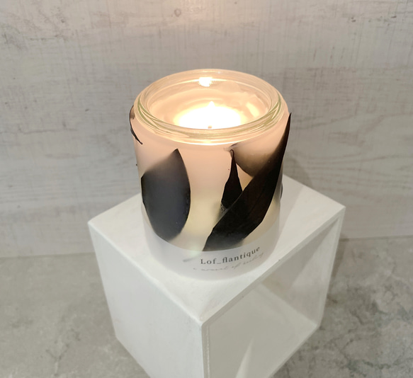 Botanical candle(ウィローユーカリ) LEDティーライトキャンドル付き 送料無料 6枚目の画像