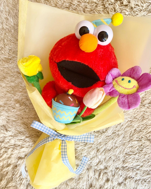 韓国で大人気♡ぬいぐるみブーケ☆フラワーギフトelmo ぬいぐるみ Cay 