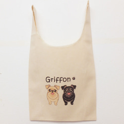 購物袋型環保袋 Marche Tote Griffon ABCDOGS 第1張的照片