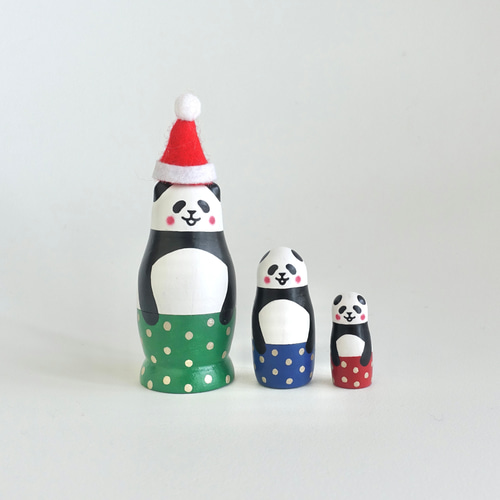 やきものHACCI　やきものはっち　さんマトリョーシカ置物 やきものHACCI やきものはっち さんマトリョーシカ置物 マトリョーシカ