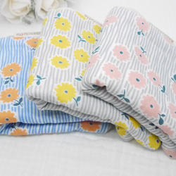 8 層紗布手帕♡ Vilta 花卉圖案 * 20 x 20 厘米蓬鬆紗布手帕 第11張的照片