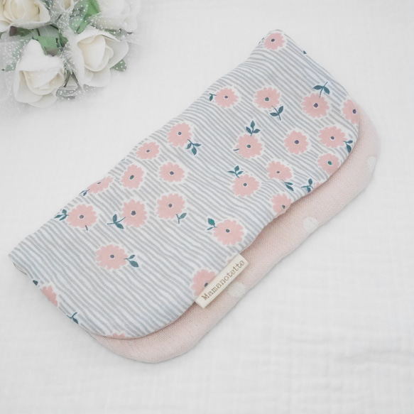 8 層紗布手帕♡ Vilta 花卉圖案 * 20 x 20 厘米蓬鬆紗布手帕 第3張的照片