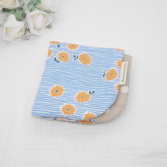 8 層紗布手帕♡ Vilta 花卉圖案 * 20 x 20 厘米蓬鬆紗布手帕 第10張的照片