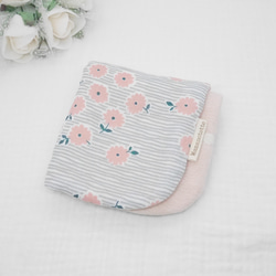 8 層紗布手帕♡ Vilta 花卉圖案 * 20 x 20 厘米蓬鬆紗布手帕 第4張的照片