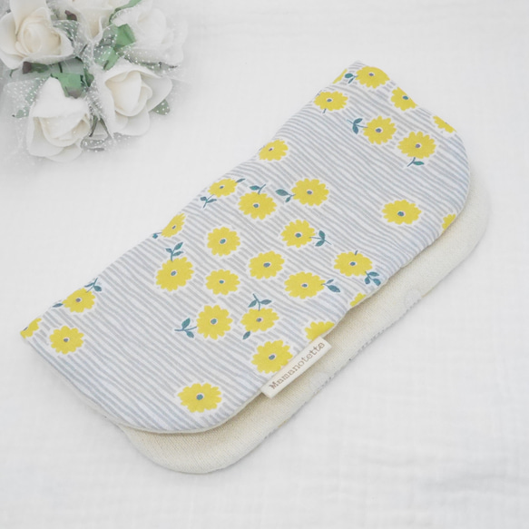8 層紗布手帕♡ Vilta 花卉圖案 * 20 x 20 厘米蓬鬆紗布手帕 第6張的照片