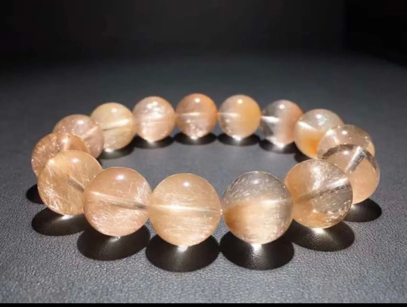 ⭐︎【天然】タイチンルチルクオーツ ブレスレット 14.5mm
