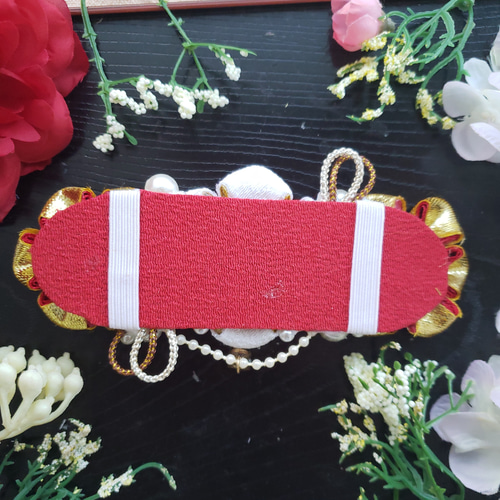 つまみ細工 帯留め 帯飾り 七五三 成人式 金 花魁 振り袖 着物