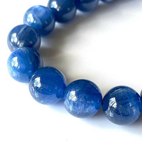 最高級 ブルーサファイヤカイヤナイトブレスレット 4-5 カイヤナイト