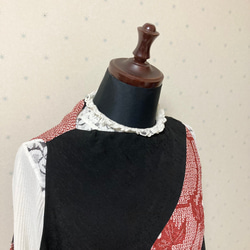着物リメイク  葡萄のシンプル チュニック 8枚目の画像