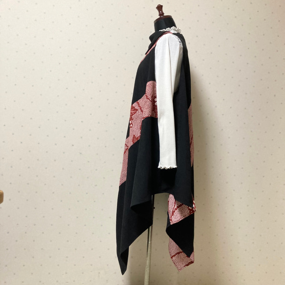 着物リメイク  葡萄のシンプル チュニック 3枚目の画像