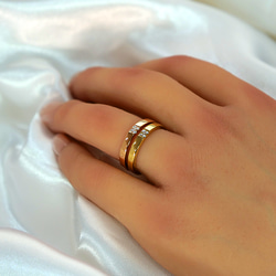 ◇受注制作◇結婚指輪 マリッジリング ペアリング ダイヤモンド モアサナイト モアッサナイト シリーズ019 8枚目の画像