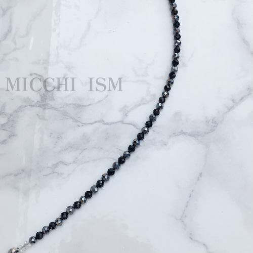 myumyu　50fm K18ブラックスピネル テラヘルツネックレス myumyu 50fm K18ブラックスピネル テラヘルツネックレス