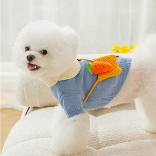 うさぎちゃん にんじん 犬服 セーター ペット服 秋冬 ペット服