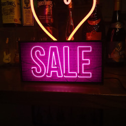 セール バーゲン SALE 安売りコーナー 店舗 ネオン系 ミニチュア サイン ランプ 看板 置物 雑貨 ライトBOX 5枚目の画像