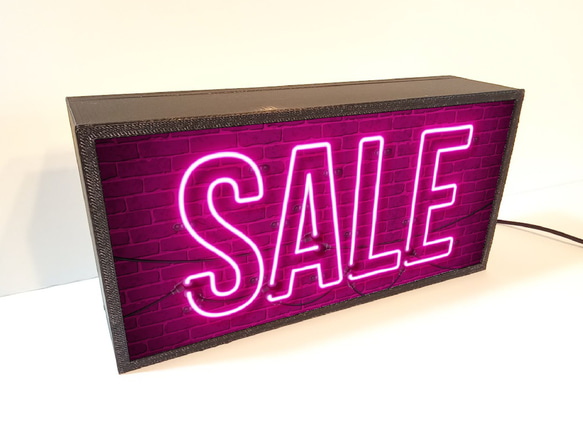 セール バーゲン SALE 安売りコーナー 店舗 ネオン系 ミニチュア サイン ランプ 看板 置物 雑貨 ライトBOX 3枚目の画像