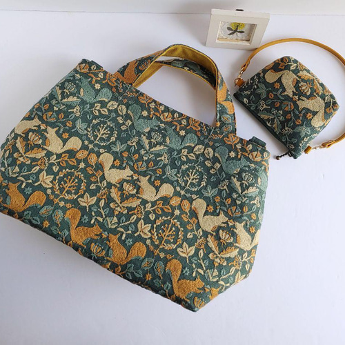 1セットのみ 点と線模様製作所 リスノモリ 2wayパニーニ&ミニポーチ  