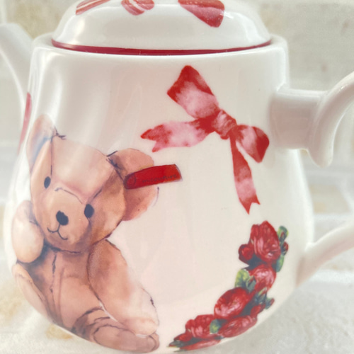 テディベアティーポット＊アニバーサリーベア おうちアフタヌーン