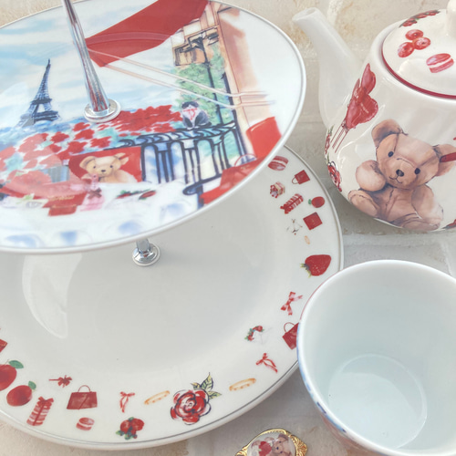 テディベアティーポット＊アニバーサリーベア おうちアフタヌーン