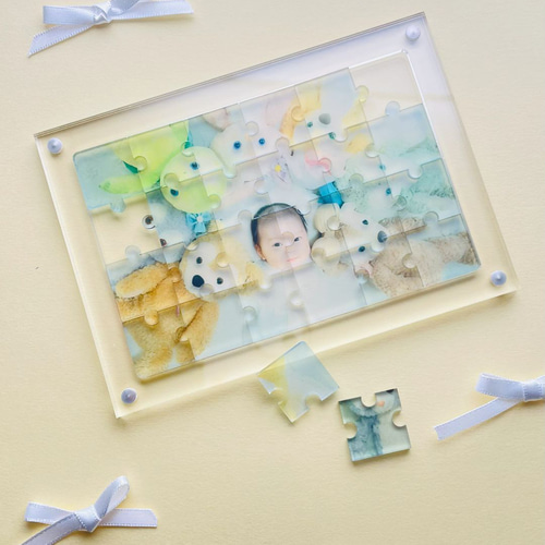 透明感がかわいい】アクリルパズル(24ピース) その他素材 Re:ID リー