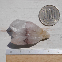 天然石レッドファントムクォーツ約17g約44mm(赤幻影水晶)赤富士水晶クラスター原石[rphq-221024-02] 8枚目の画像