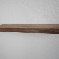 サイズオーダー専用 w ブラウン　フローティングシェルフ　ウォールシェルフ キッチン　飾り棚 神棚 棚受け 納期2週間〜 2枚目の画像