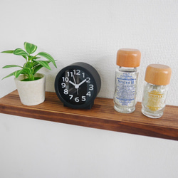 サイズオーダー専用 w ブラウン　フローティングシェルフ　ウォールシェルフ キッチン　飾り棚 神棚 棚受け 納期2週間〜 6枚目の画像