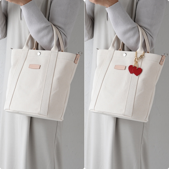 [Heart] 包包吊飾有 6 種顏色可供選擇♪ 義大利皮革讓包包變得華麗 第2張的照片