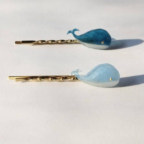 ボタニカルアート くじらレジンヘアゴム ボタニカルアート くじらレジンヘアゴム