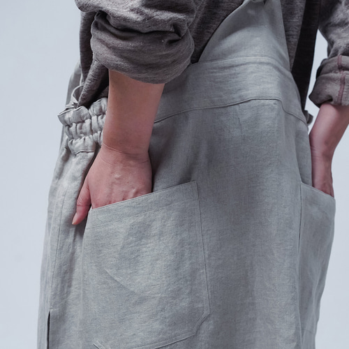 wafu. タブリエエプロン スカート　リネンタブリエ wafu / リネンタブリエ】おしゃれとワークが何倍も楽しくなる