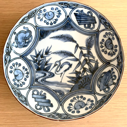 京焼・清水焼】京都 水野春陽窯 染付 芙蓉手 中皿（3） 中皿 水野春陽