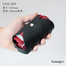 ★エシカルレザーSobagni（ソバニ）★環境にも動物にもGOOD♪エコバッGOOD♪★レッド 10枚目の画像