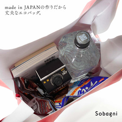 ★エシカルレザーSobagni（ソバニ）★環境にも動物にもGOOD♪エコバッGOOD♪★レッド 9枚目の画像