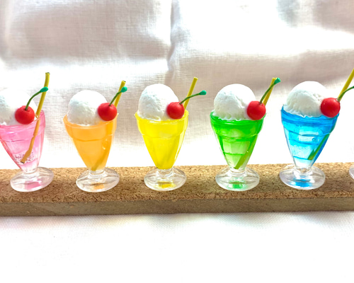 Sam Kat　80年代初期　激レアカラー　クリームソーダ　グリーン ☆レインボーカラークリームソーダ(受注生産) 樹脂粘土 置物
