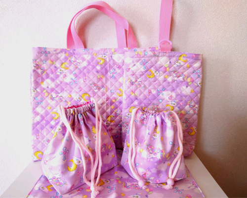 ハンドメイド プリンセス 保冷バッグ お弁当袋 レッスンバッグ コップ袋 ハンドメイド プリンセス 保冷バッグ お弁当袋 レッスンバッグ コップ袋