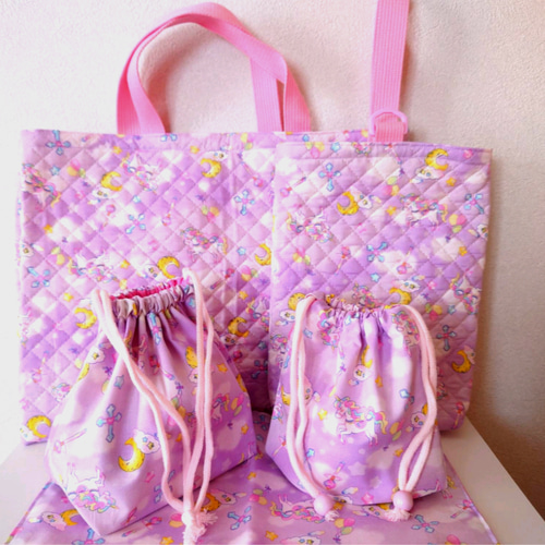 オーダーページ　お弁当袋&コップ袋2点セットユニコーン オーダーページお弁当袋&コップ袋2点セットユニコーン